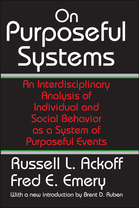 Cover image for book On Purposeful Systems