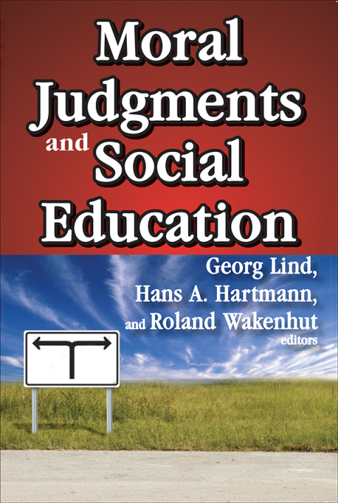 Cover image for book Moral Judgments and Social Education