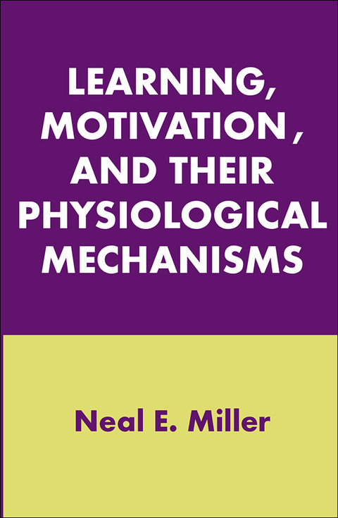 Cover image for book Learning, Motivation, and Their Physiological Mechanisms