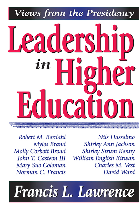Cover image for book Leadership in Higher Education