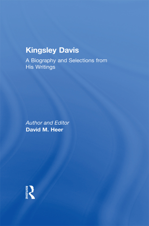 Cover image for book Kingsley Davis