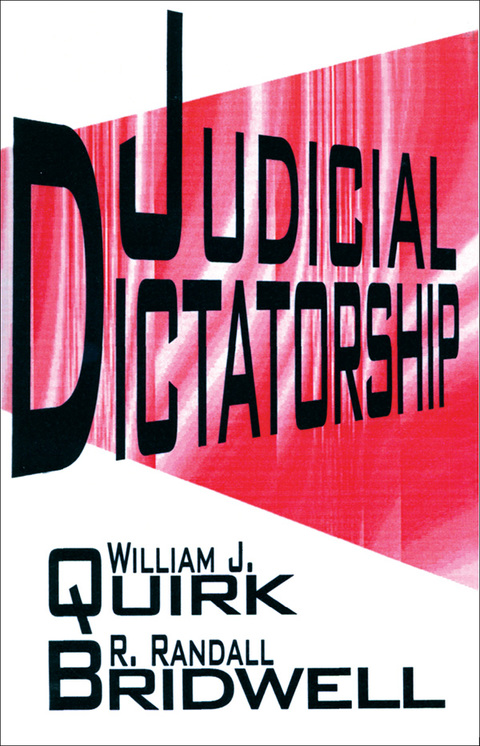 Cover image for book Judicial Dictatorship