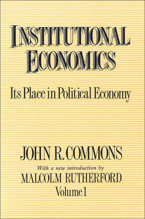 Cover image for book Institutional Economics