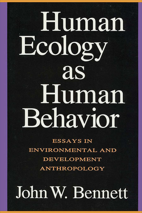 Cover image for book Human Ecology as Human Behavior