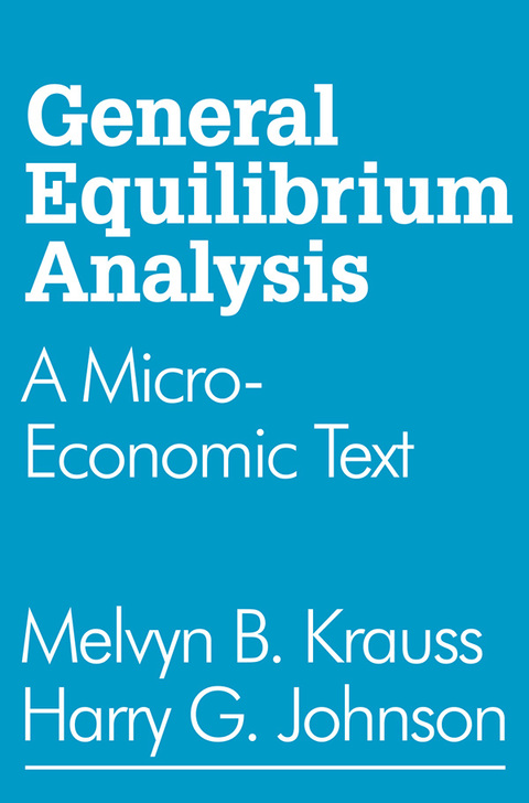 Cover image for book General Equilibrium Analysis