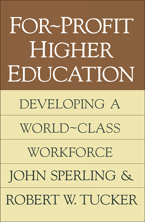 Cover image for book For-profit Higher Education