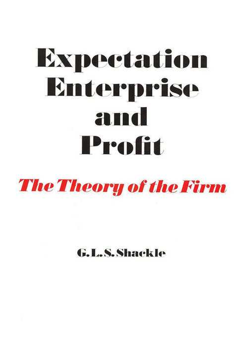 Cover image for book Expectation, Enterprise and Profit
