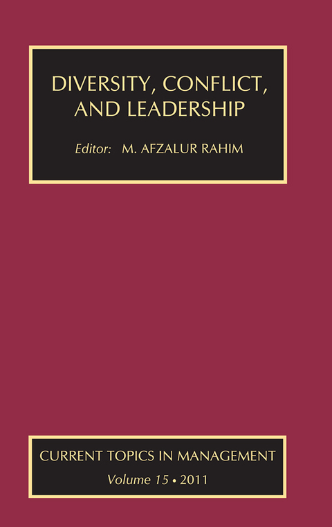 Cover image for book Diversity, Conflict, and Leadership