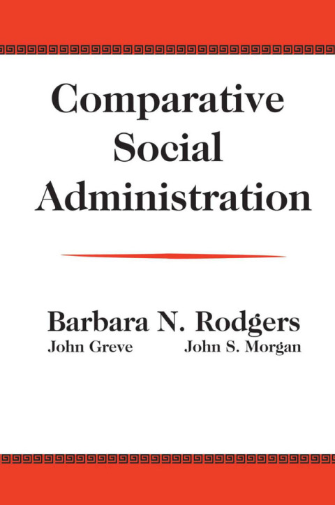 Cover image for book Comparative Social Administration