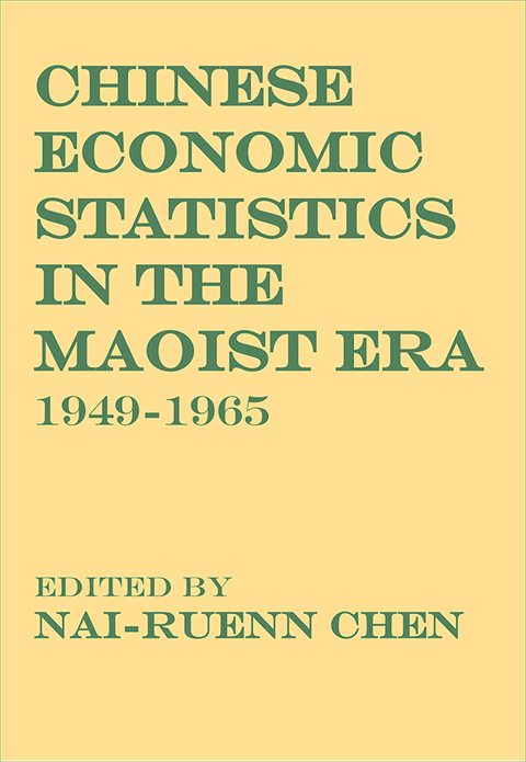 Cover image for book Chinese Economic Statistics in the Maoist Era