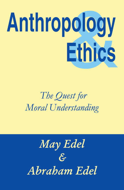 Cover image for book Anthropology and Ethics