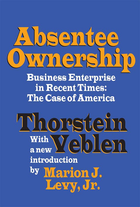 Cover image for book Absentee Ownership
