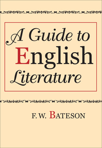 Cover image: A Guide to English Literature 1st edition 9780202362854