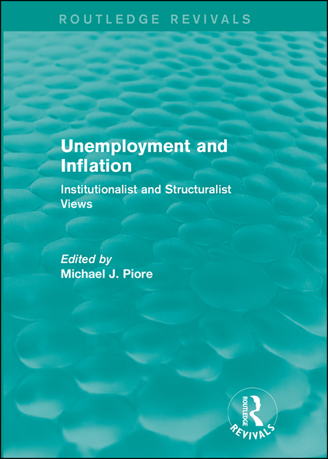 Cover image for book Unemployment and Inflation
