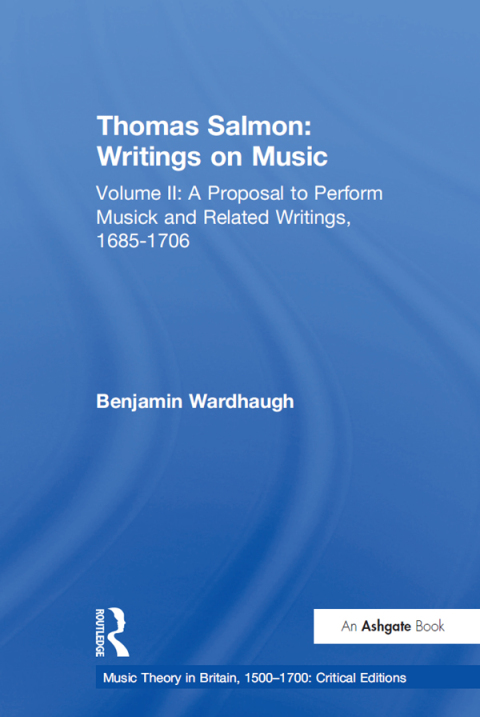 Cover image for book Thomas Salmon: Writings on Music