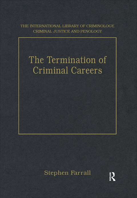 Cover image for book The Termination of Criminal Careers