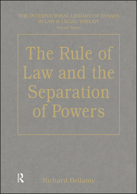 Cover image for book The Rule of Law and the Separation of Powers