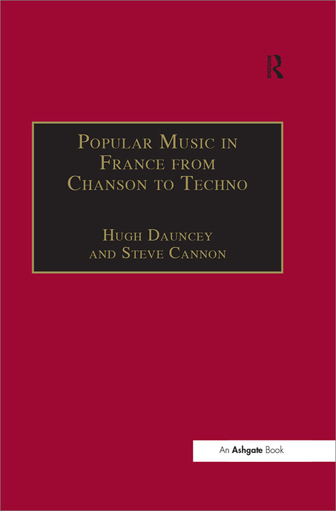 Cover image for book Popular Music in France from Chanson to Techno