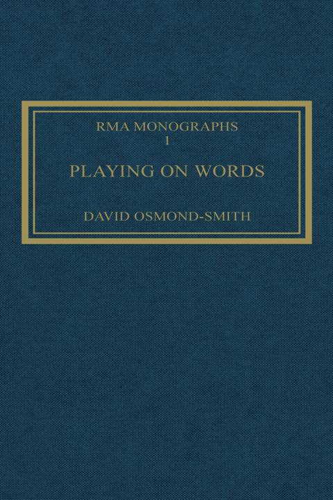 Cover image for book Playing on Words
