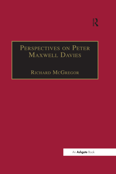 Cover image for book Perspectives on Peter Maxwell Davies