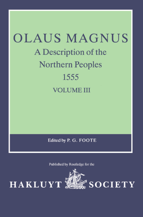 Cover image for book Olaus Magnus, A Description of the Northern Peoples, 1555