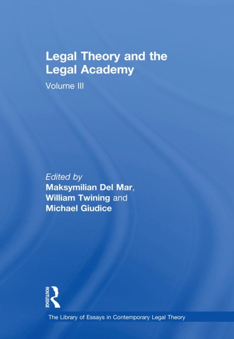 Cover image for book Legal Theory and the Legal Academy