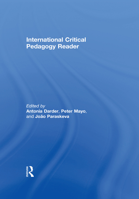 Cover image for book International Critical Pedagogy Reader