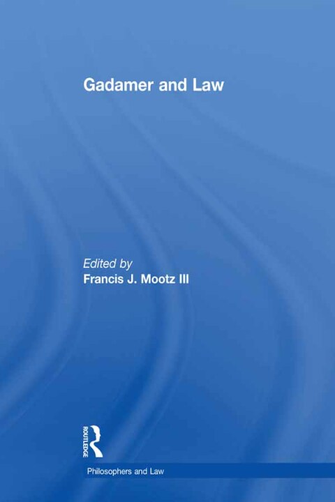 Cover image for book Gadamer and Law