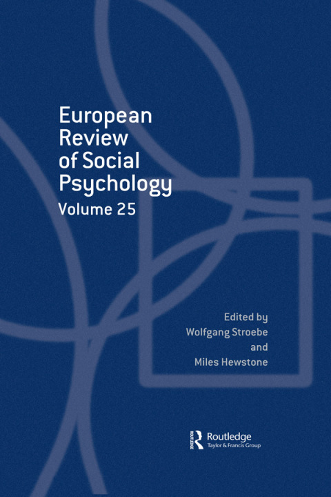 Cover image for book European Review of Social Psychology: Volume 25