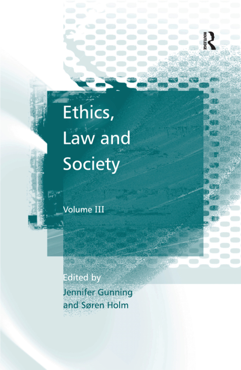 Cover image for book Ethics, Law and Society