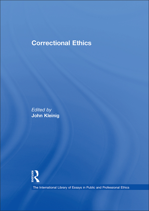 Cover image for book Correctional Ethics