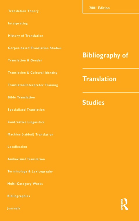 Bibliography of Translation Studies: 2001 