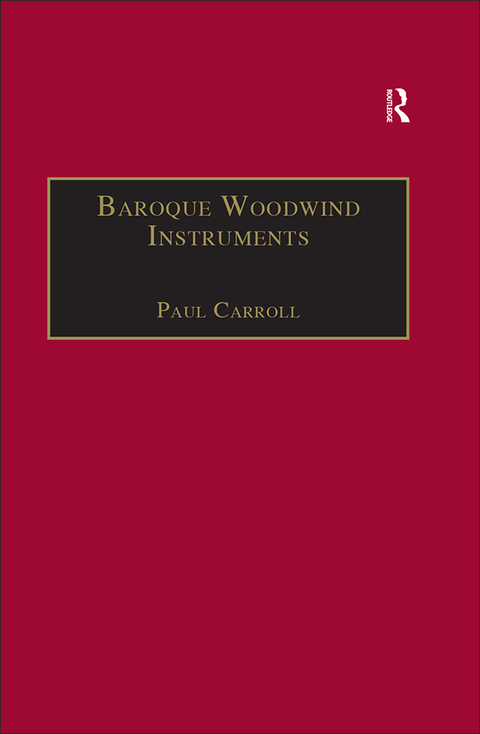 Cover image for book Baroque Woodwind Instruments