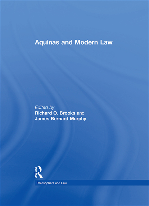 Cover image for book Aquinas and Modern Law