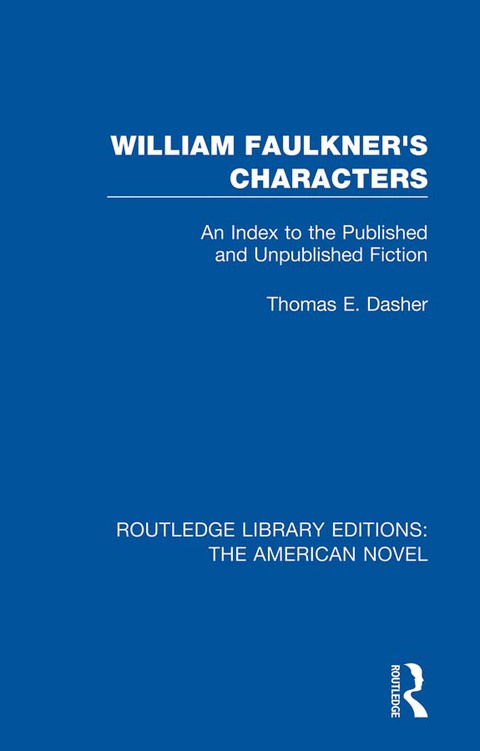 Cover image for book William Faulkner's Characters