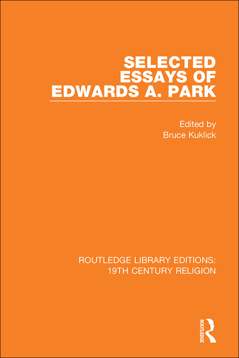 Cover image for book Selected Essays of Edwards A. Park