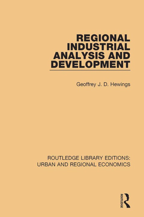Cover image for book Regional Industrial Analysis and Development