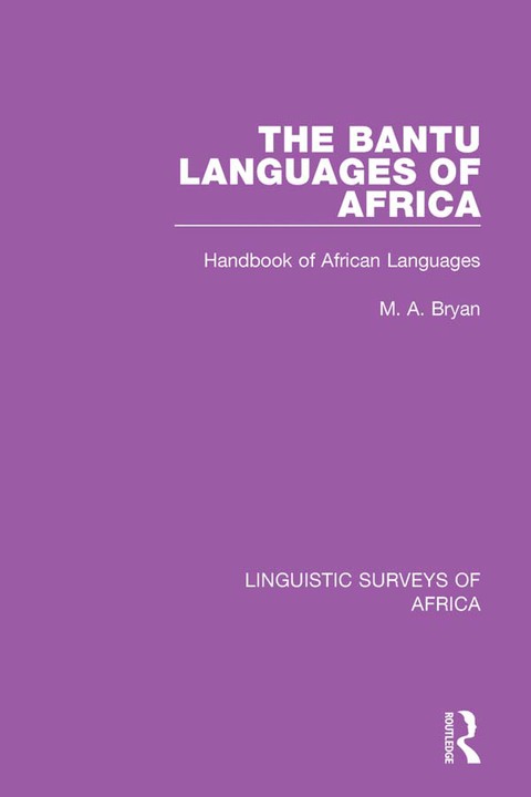 Cover image for book The Bantu Languages of Africa