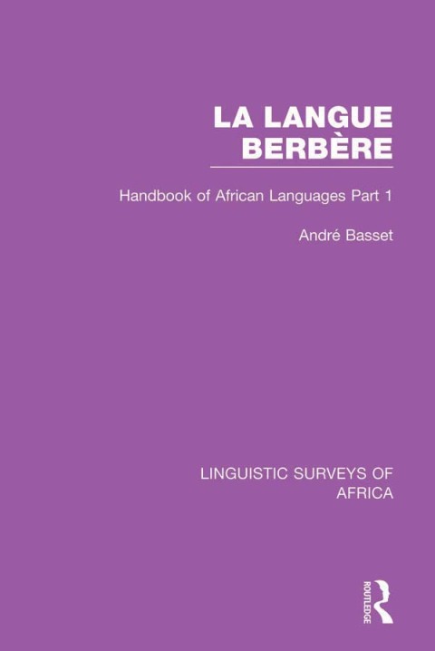 Cover image for book La Langue Berbère