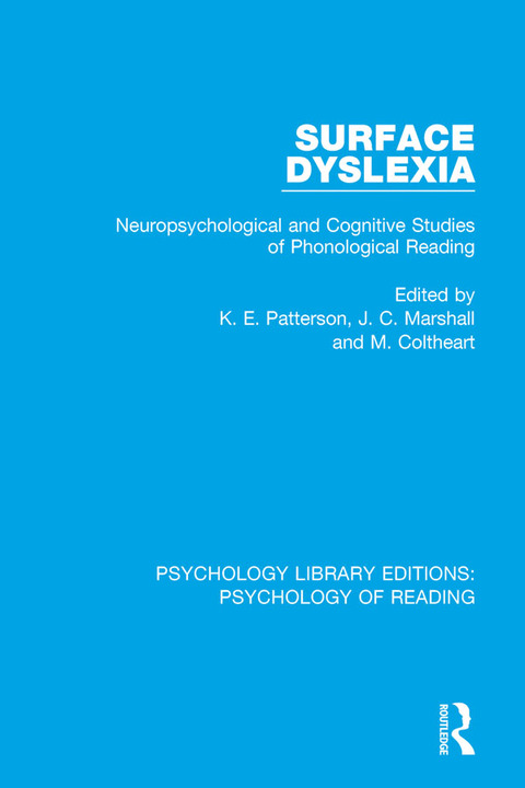 Cover image for book Surface Dyslexia
