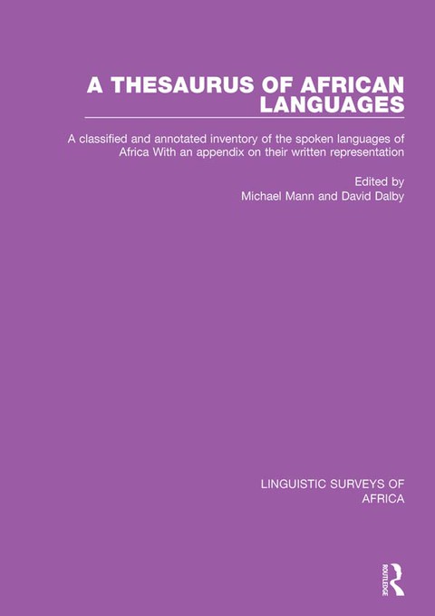Cover image for book A Thesaurus of African Languages
