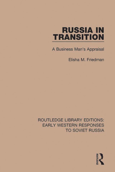 Cover image for book Russia in Transition
