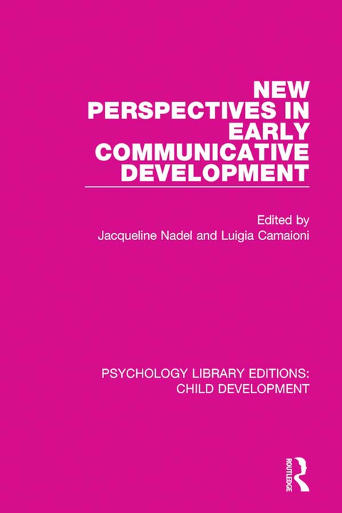 Cover image for book New Perspectives in Early Communicative Development