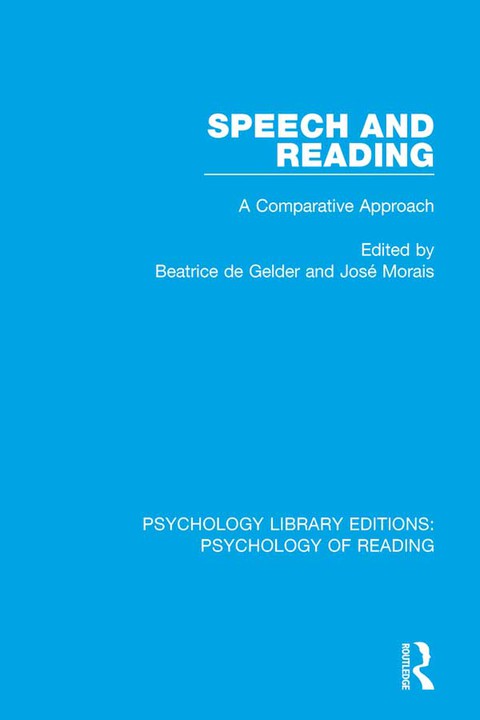 Cover image for book Speech and Reading