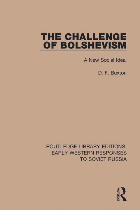 Cover image for book The Challenge of Bolshevism