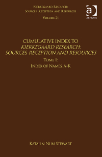 Cover image: Volume 21, Tome I: Cumulative Index 1st edition 9781138080874