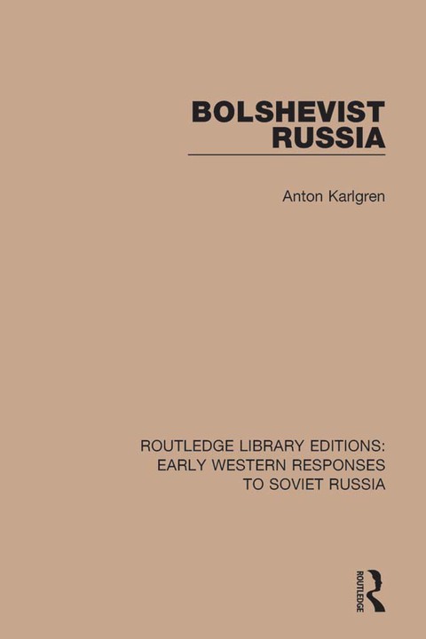 Cover image for book Bolshevist Russia