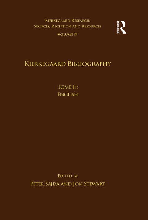 Cover image for book Volume 19, Tome II: Kierkegaard Bibliography