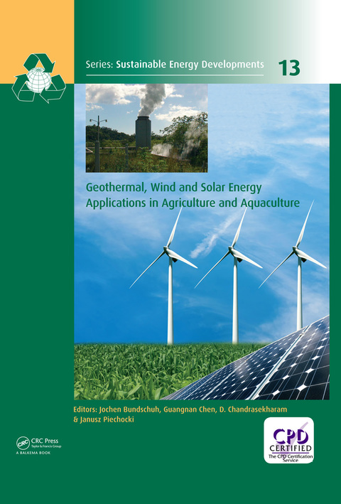 Cover image for book Geothermal, Wind and Solar Energy Applications in Agriculture and Aquaculture
