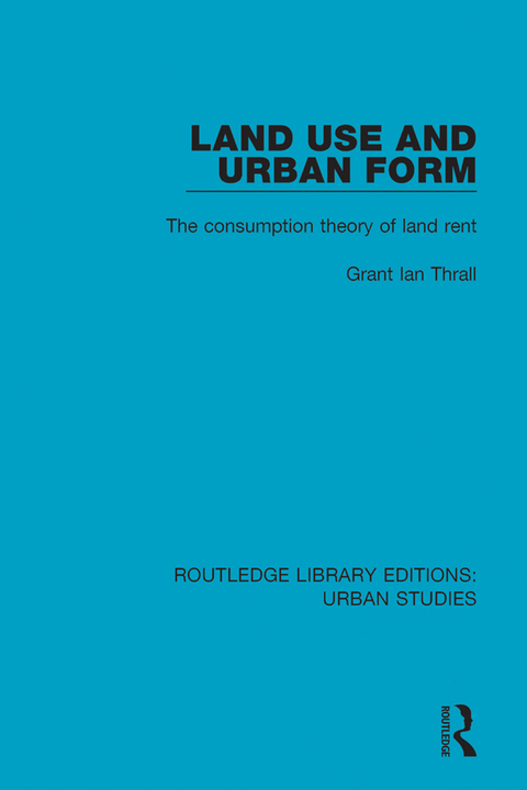 Cover image for book Land Use and Urban Form